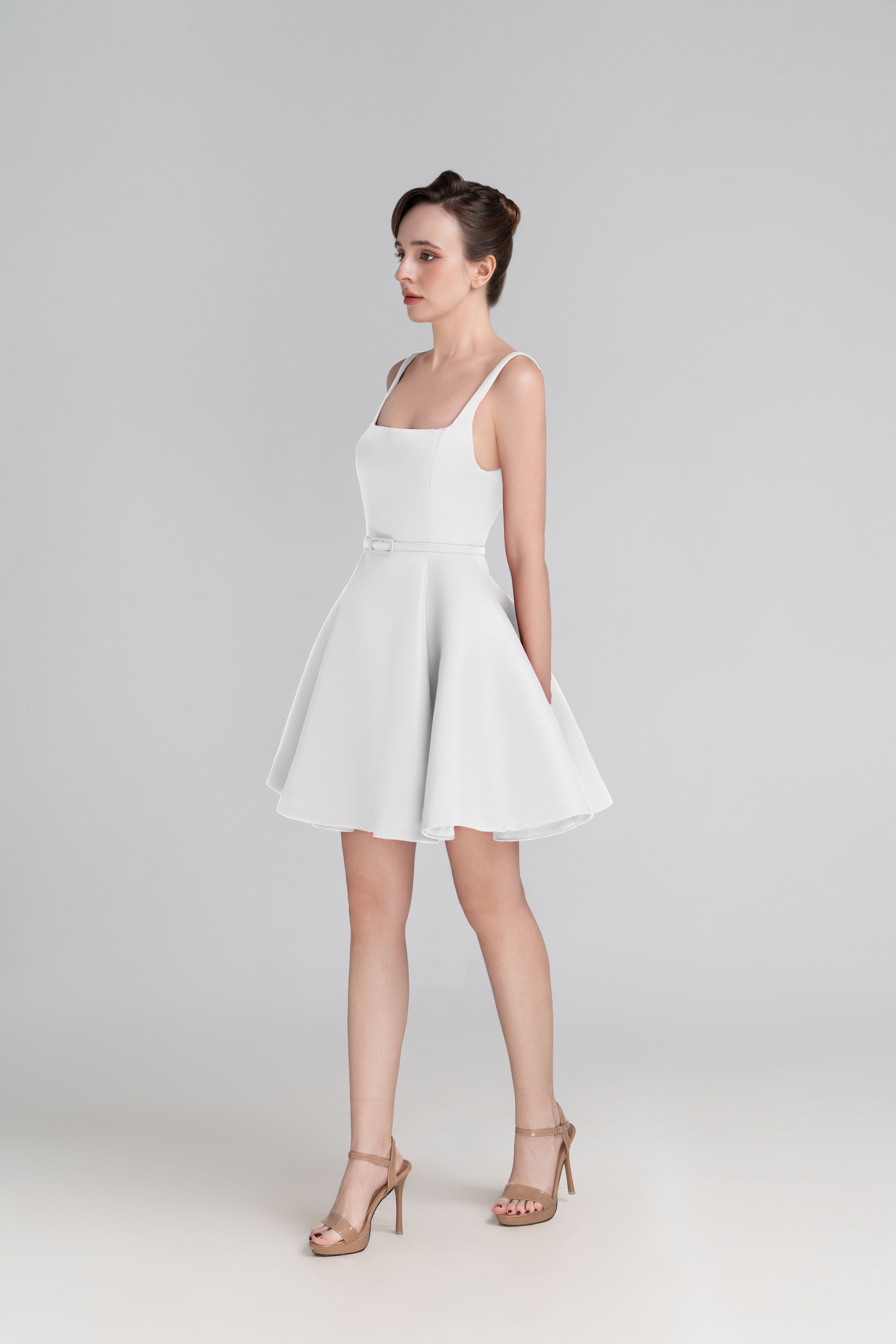 juliet flare ruffle mini dress Juliet Flare Ruffle Mini Dress
