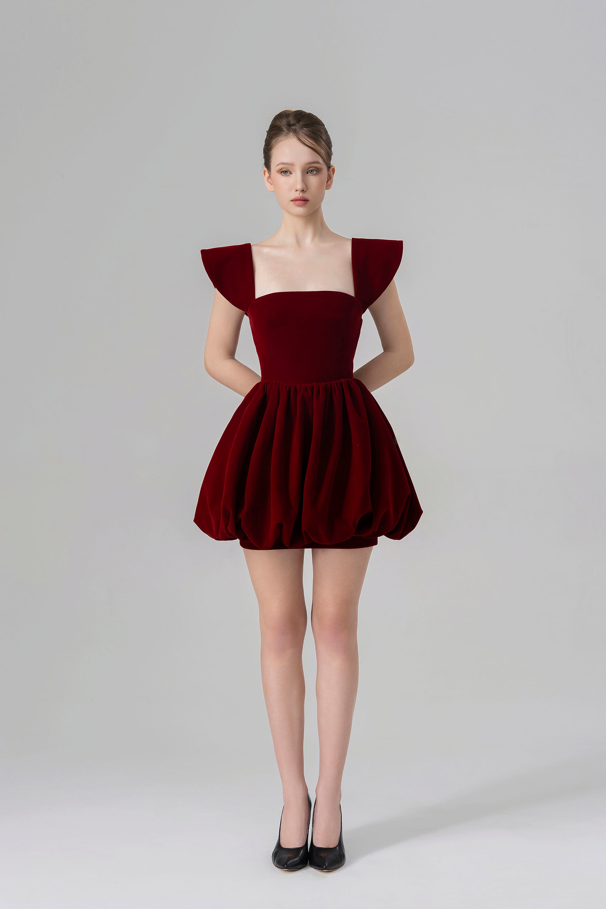 Kendall Velvet Bubble Mini Dress