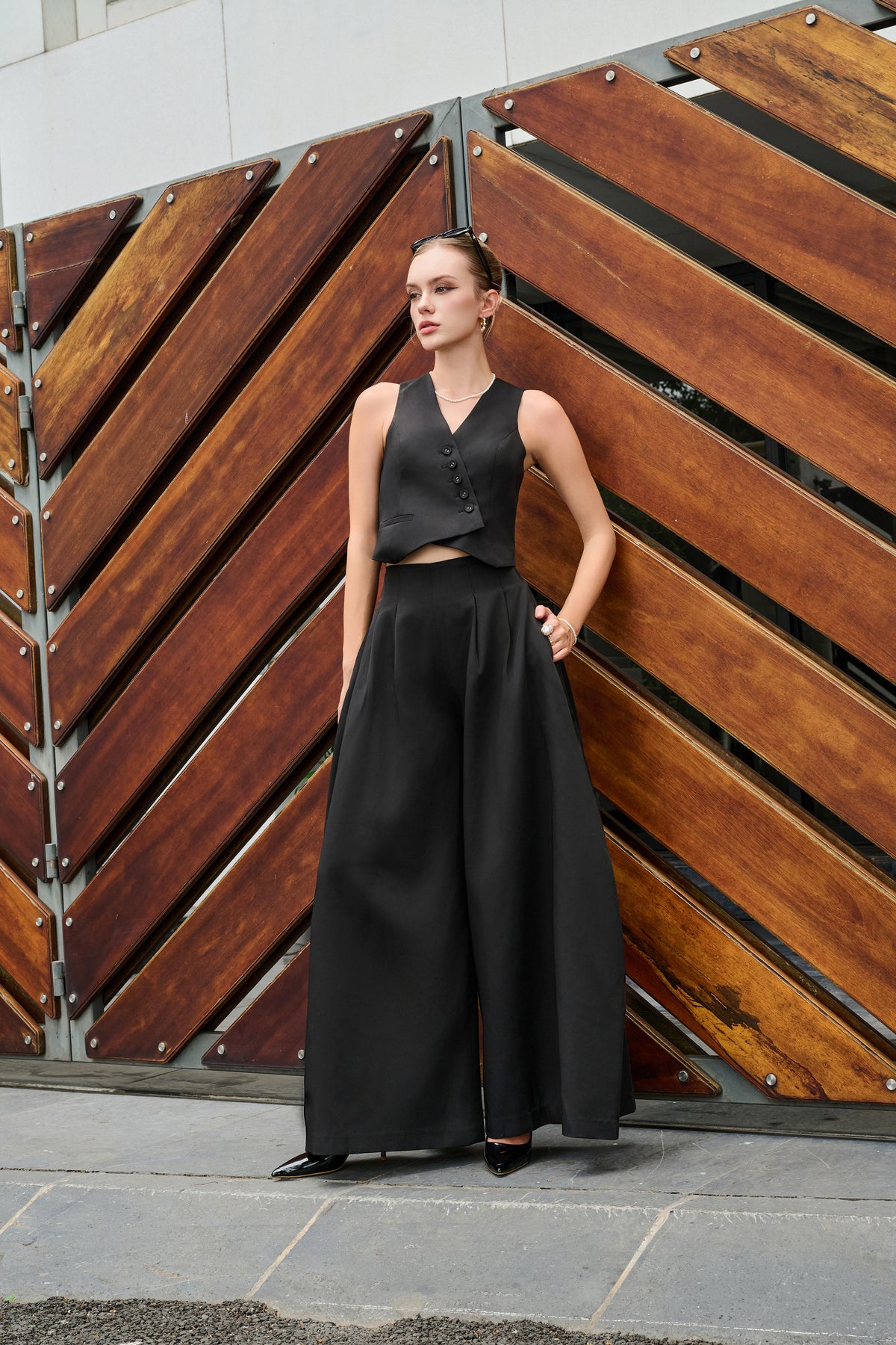 Caitlin Wide Leg Trousers