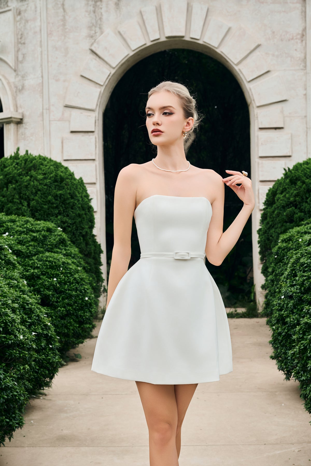 Maria Strapless Mini Dress