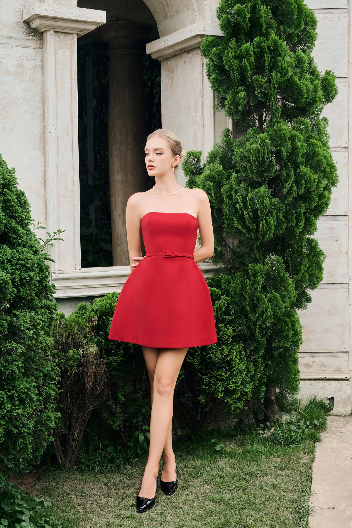 Maria Strapless Mini Dress