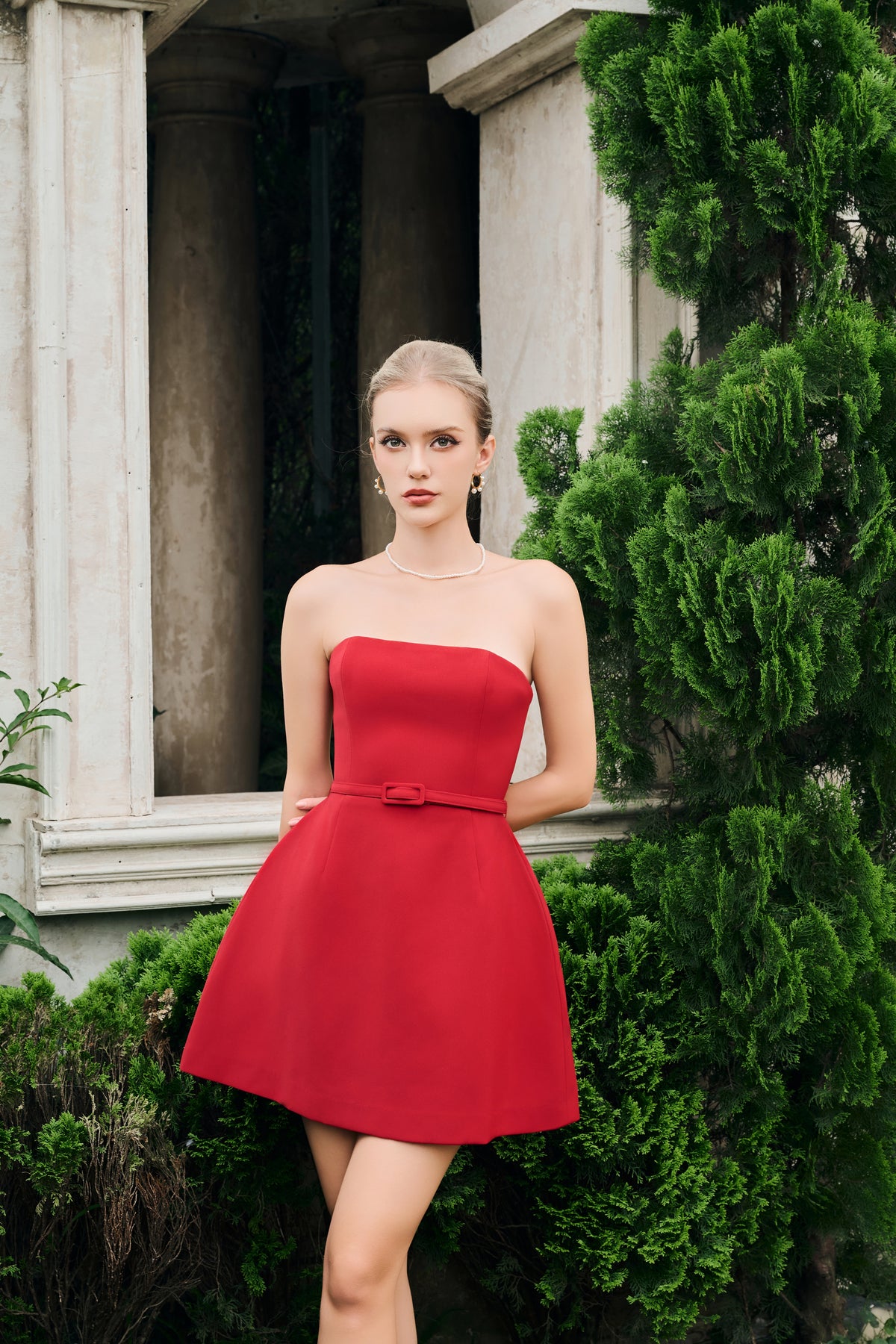 Maria Strapless Mini Dress