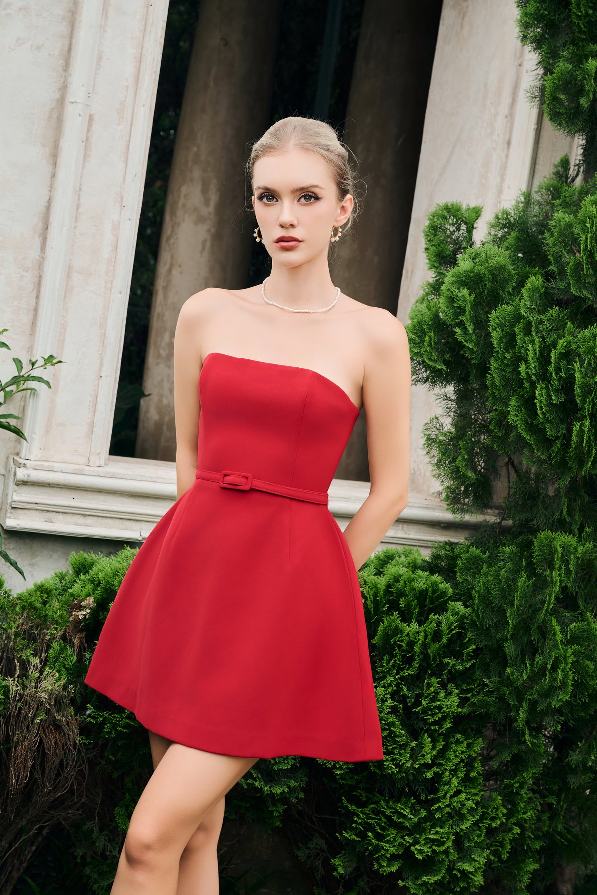 Maria Strapless Mini Dress
