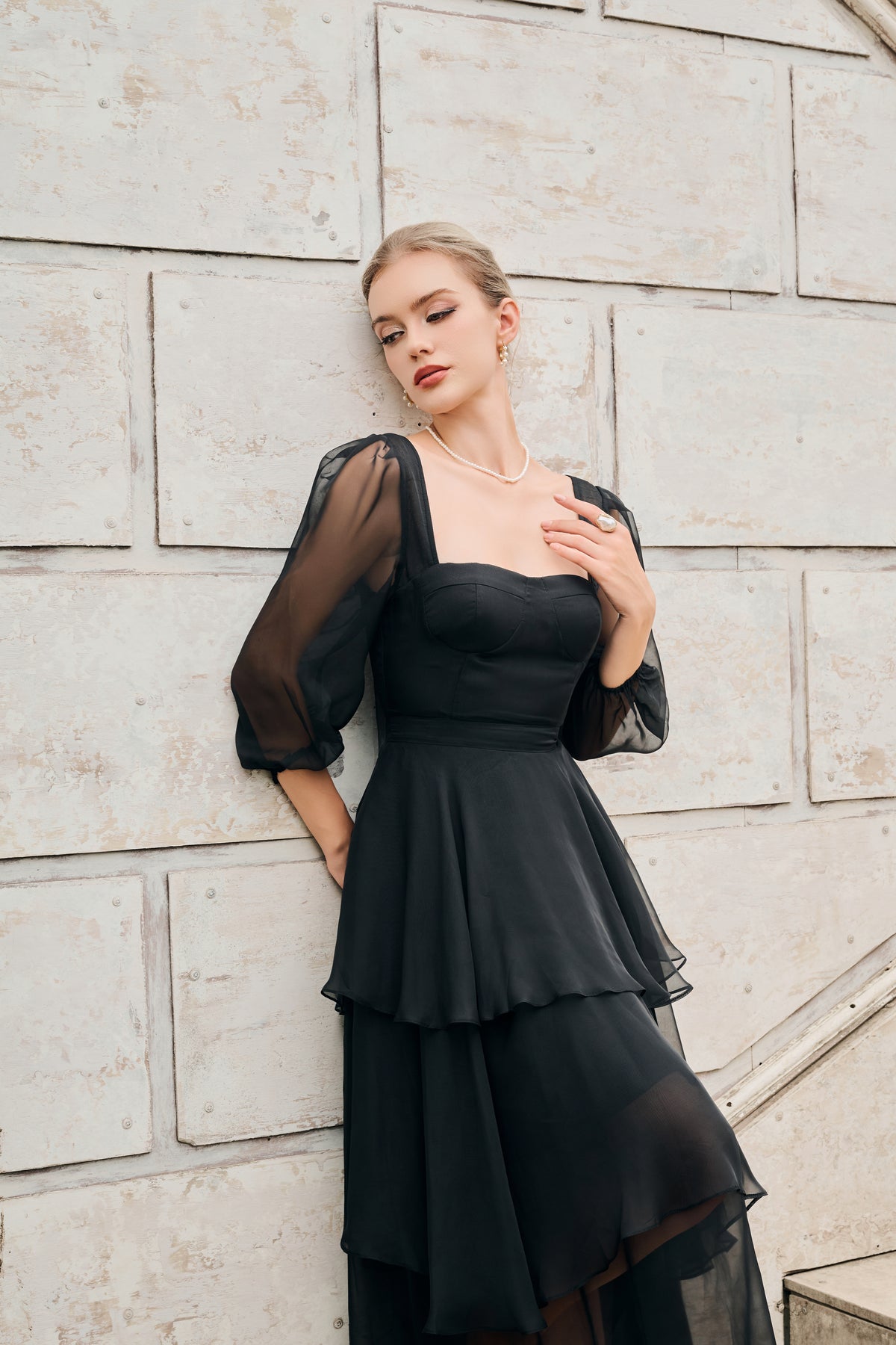 Carmen Organza Layered Dress