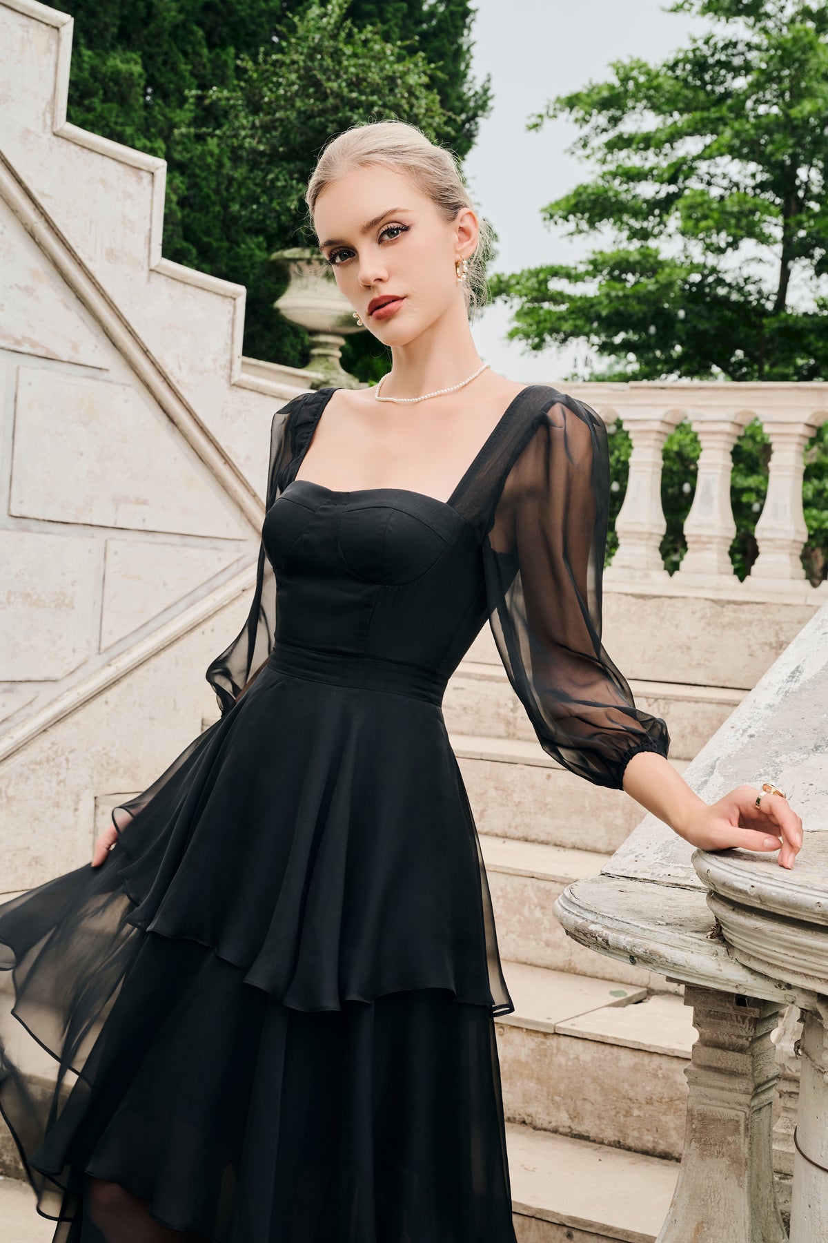 Carmen Organza Layered Dress