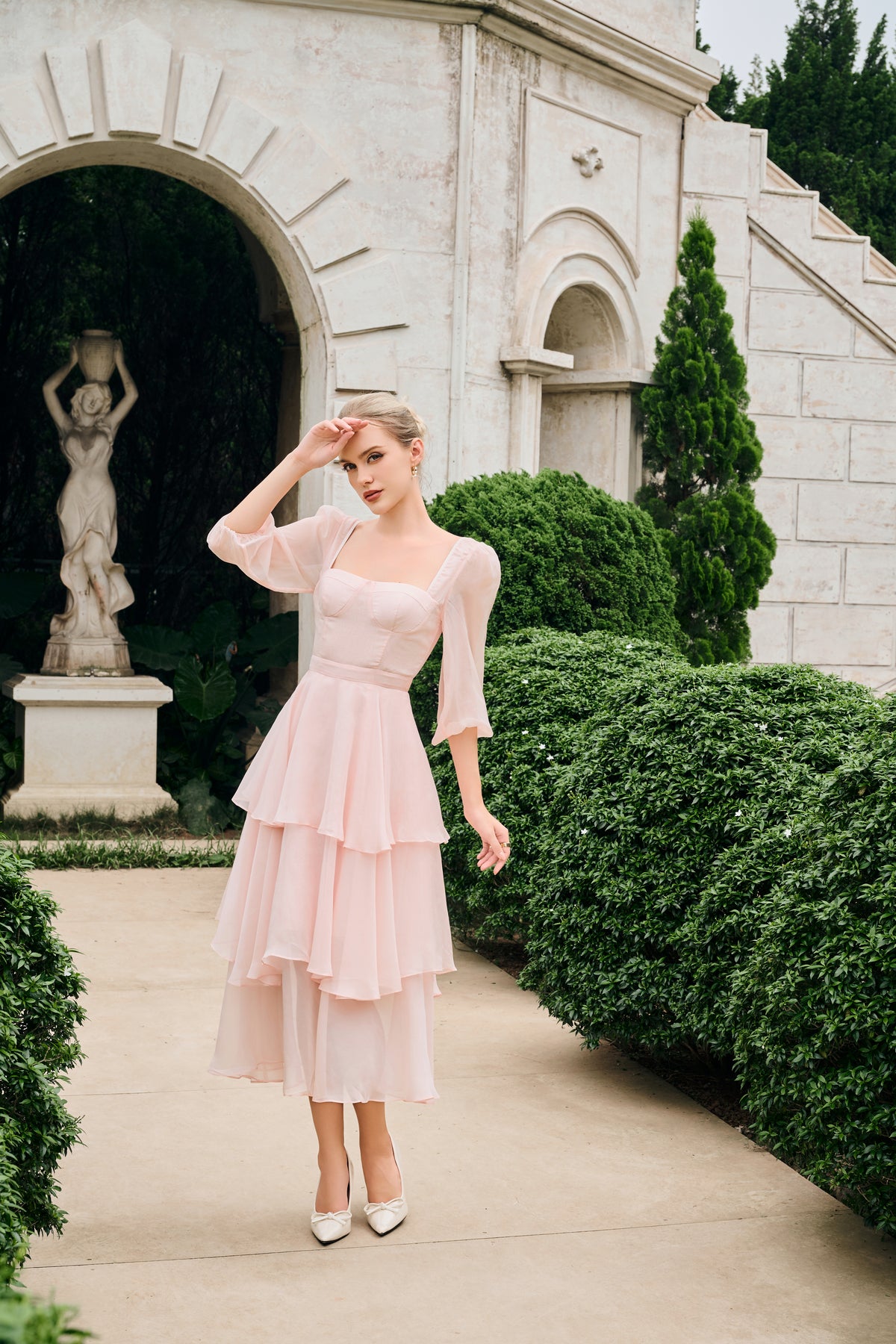 Carmen Organza Layered Dress