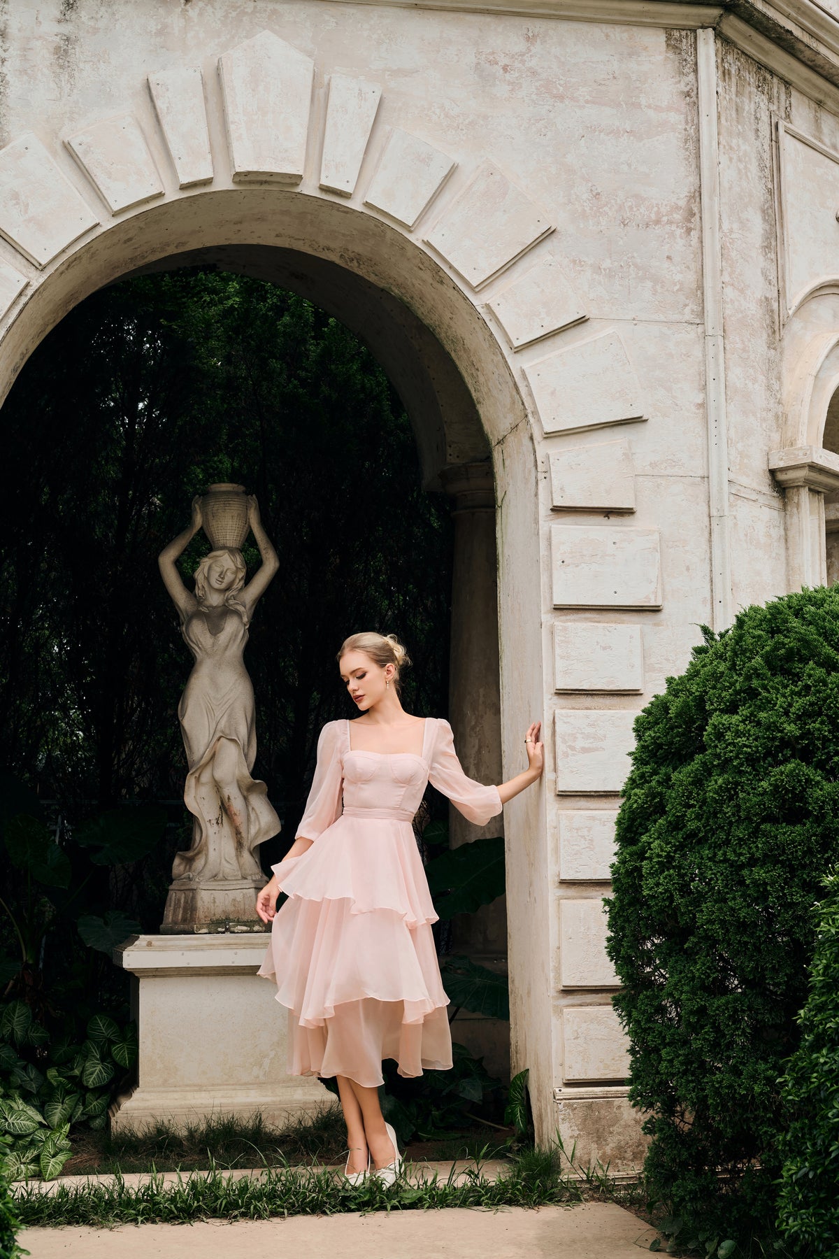 Carmen Organza Layered Dress
