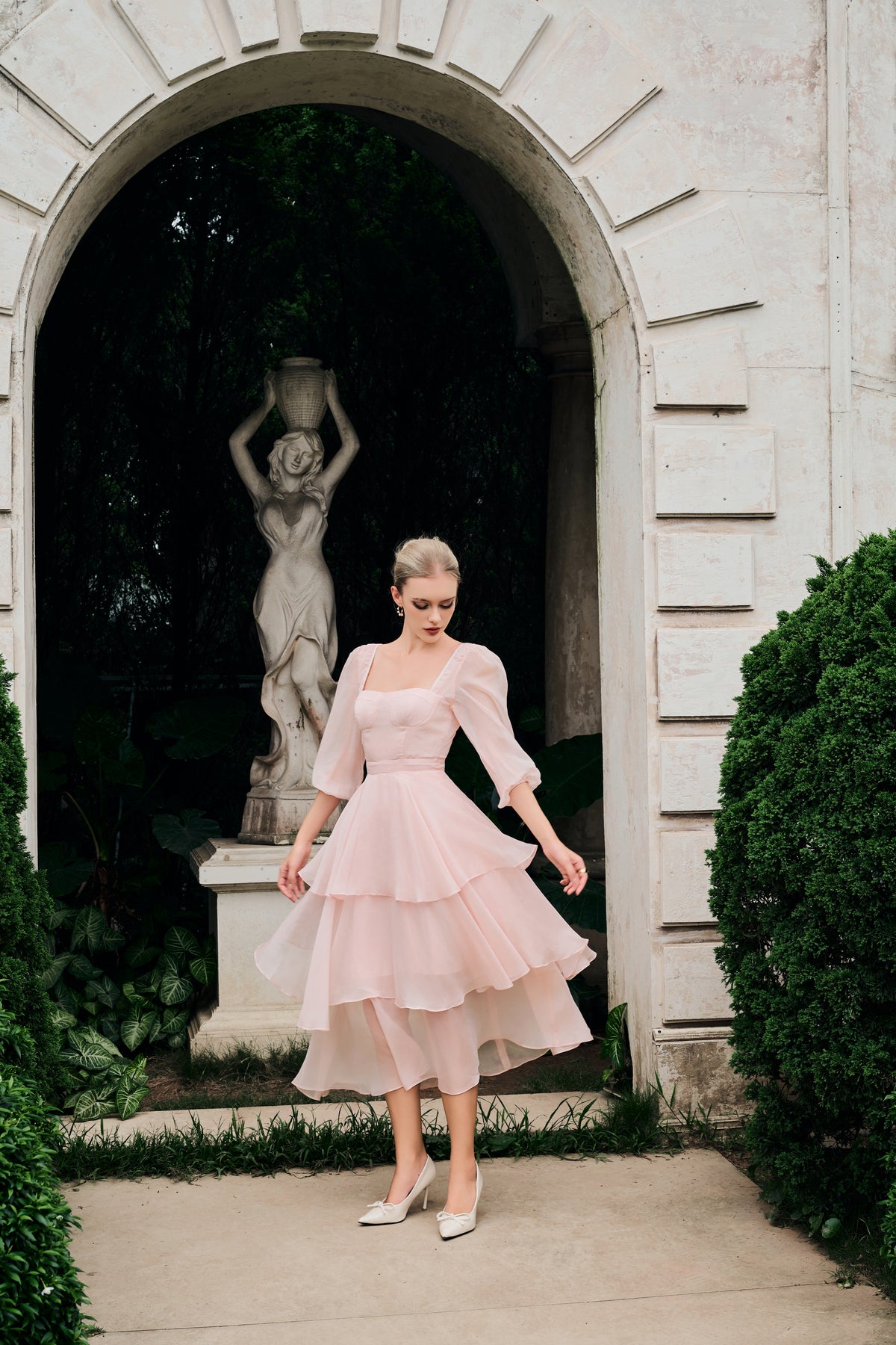 Carmen Organza Layered Dress