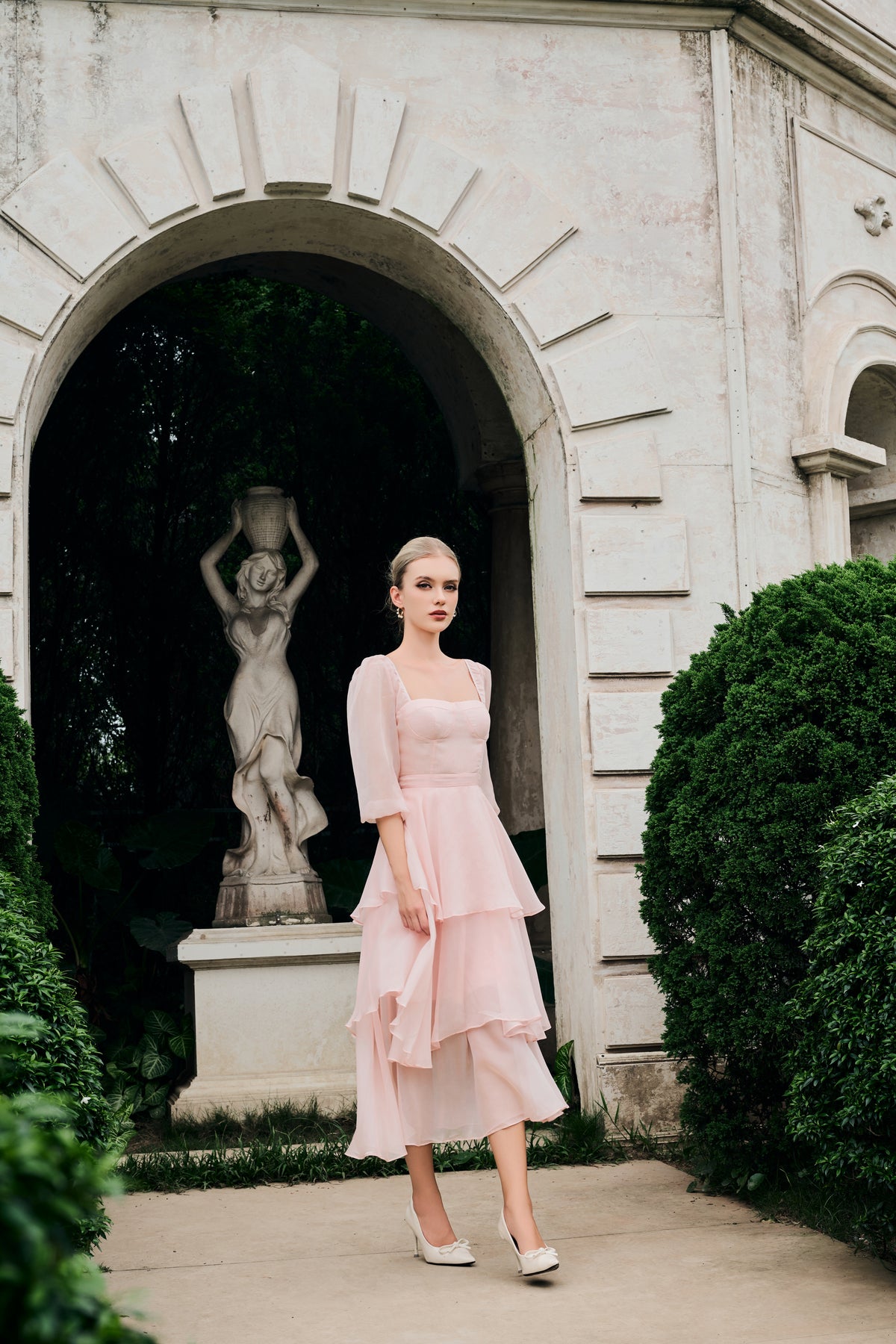 Carmen Organza Layered Dress