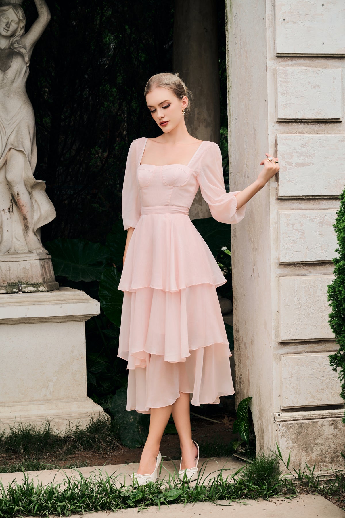Carmen Organza Layered Dress