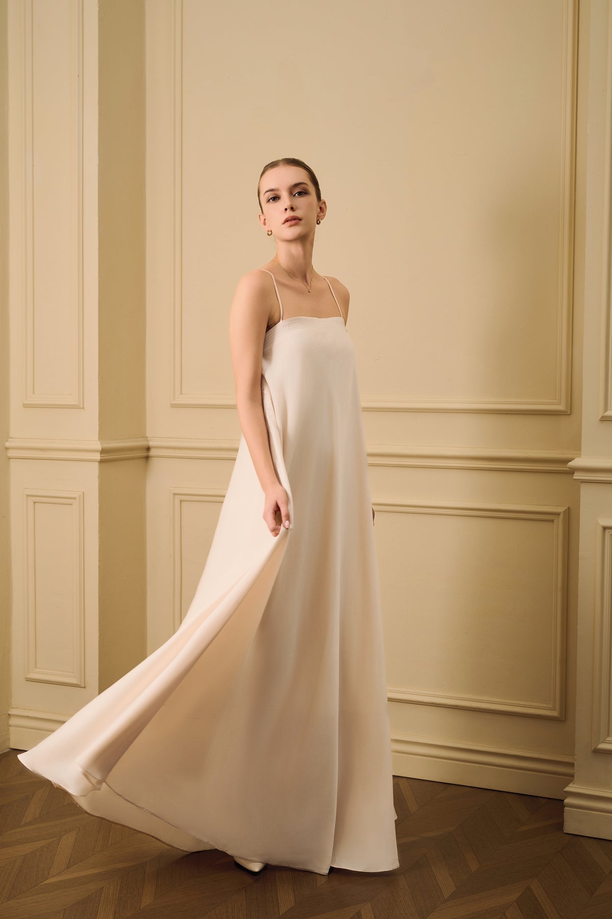 Anya Bias Cut Maxi Slip Dress
