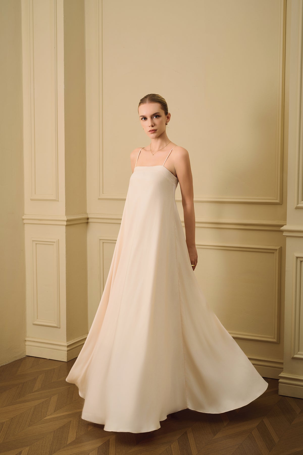 Anya Bias Cut Maxi Slip Dress